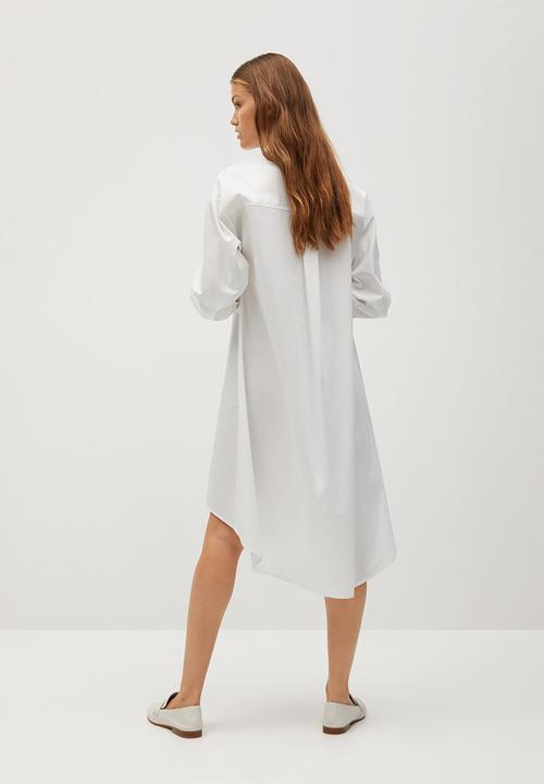 MANGO - Dress perla-a - white