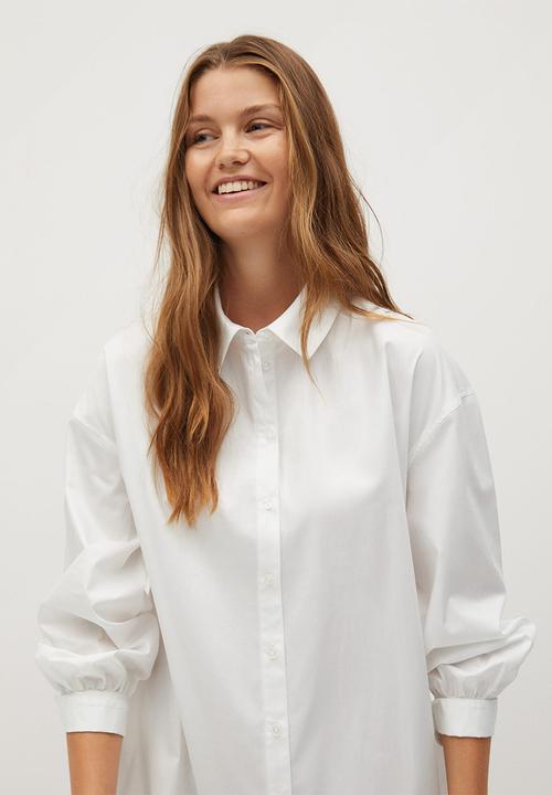 MANGO - Dress perla-a - white