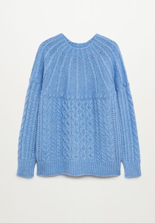 MANGO - Sweater handia - light pastel blue