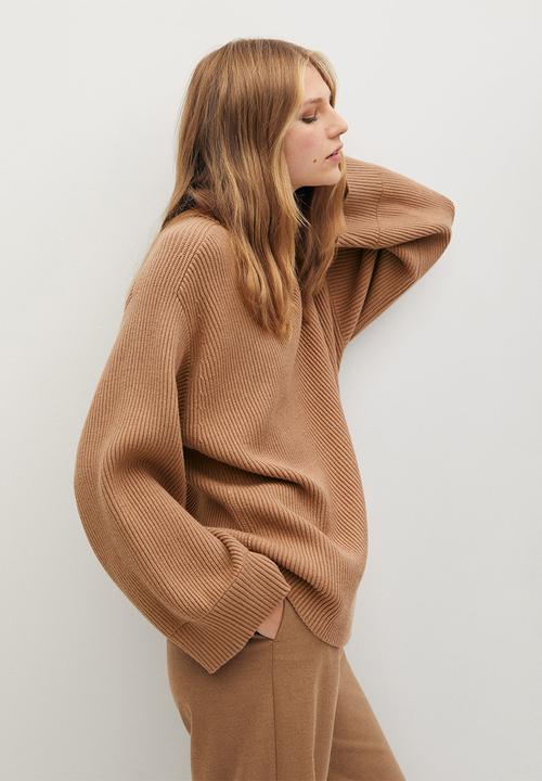 MANGO - Sweater palmer - medium brown