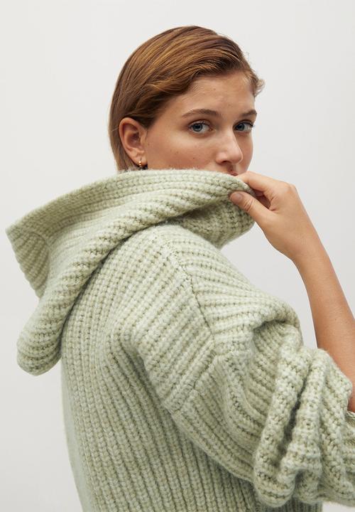MANGO - Sweater capuchino - pastel green