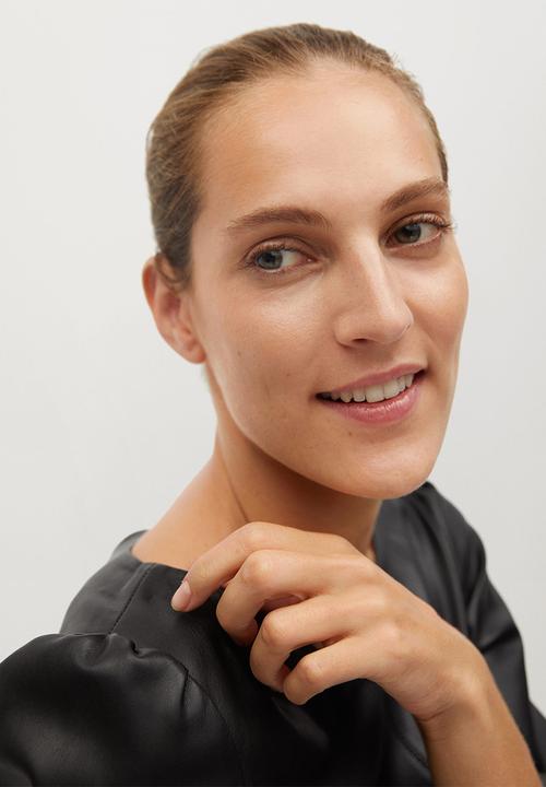 MANGO - Blouse drake - black