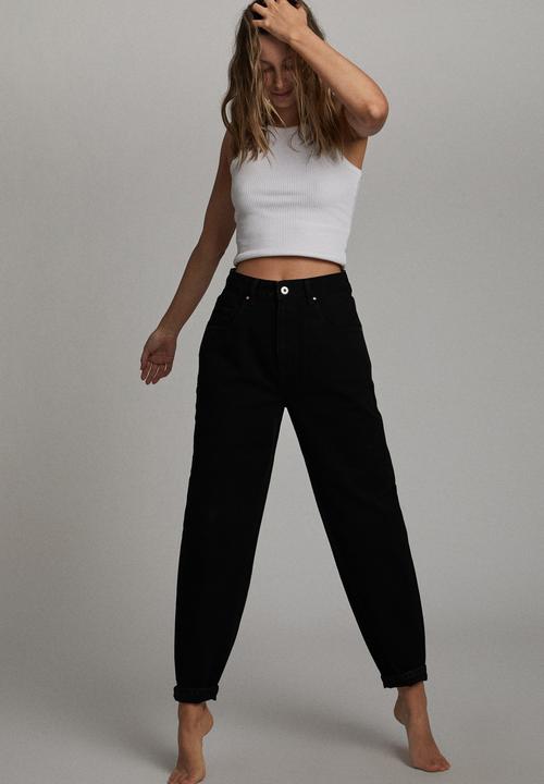 Cotton On - Slouch mom jean - black