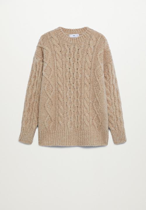 MANGO - Sweater manati - medium brown