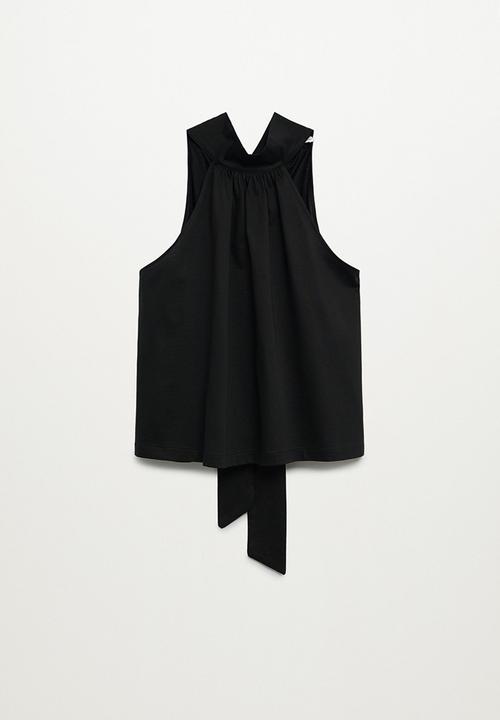 MANGO - Top scarlet - black