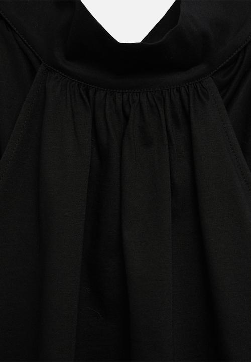 MANGO - Top scarlet - black