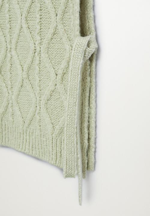 MANGO - Waistcoat manati - light pastel green