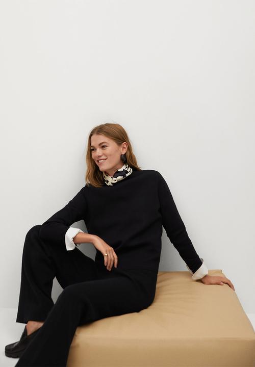 MANGO - Sweater chimney - black