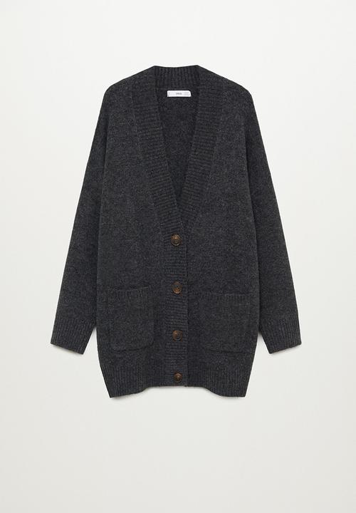 MANGO - Cardigan taldora - dark grey