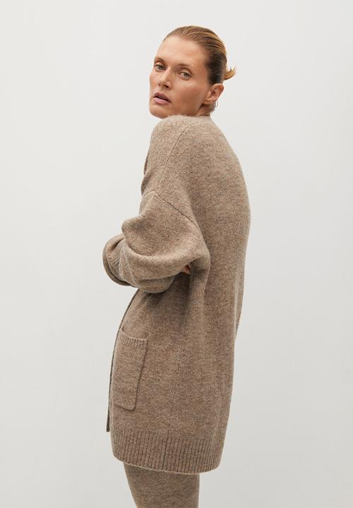 MANGO - Cardigan taldora - medium brown