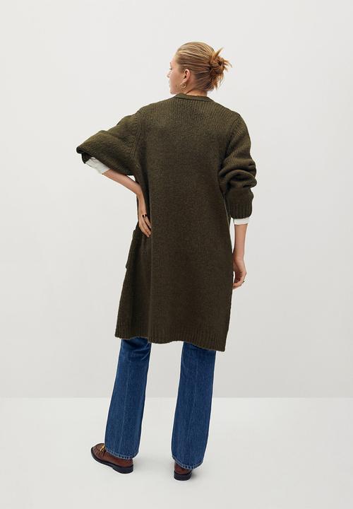 MANGO - Cardigan bigger - khaki