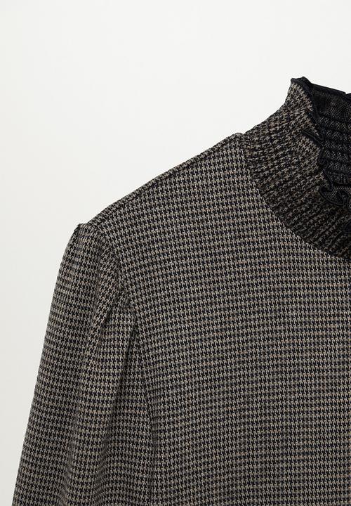 MANGO - Dress angelo - brown