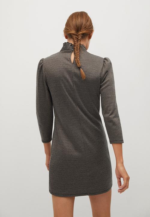 MANGO - Dress angelo - brown