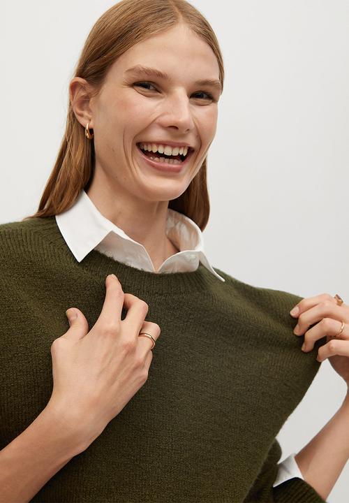 MANGO - Sweater rugby - khaki