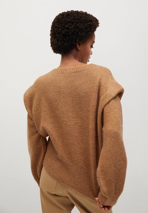 MANGO - Sweater rugby - medium brown
