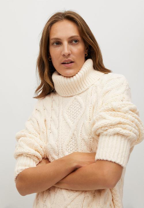 MANGO - Dress mara - light beige