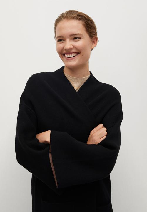 MANGO - Cardigan sol-a - black