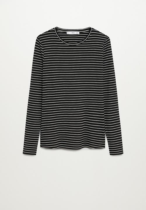 MANGO - T-shirt bluma - black