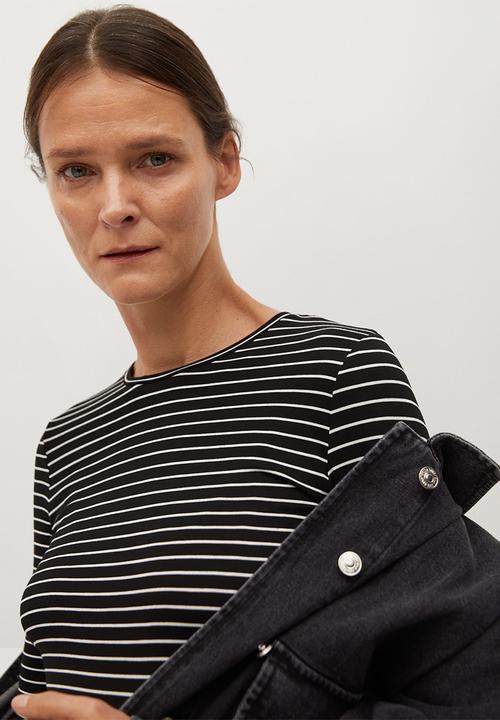 MANGO - T-shirt bluma - black