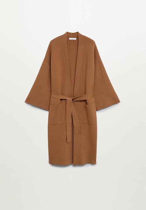 MANGO - Cardigan sol-a - medium brown