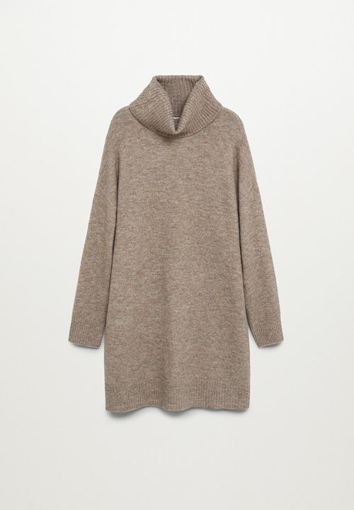 MANGO - Dress taldora - brown