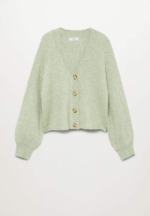 MANGO - Cardigan merlo - light pastel green