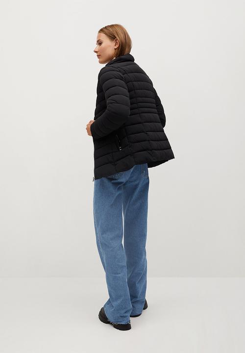 MANGO - Anorak poni - black