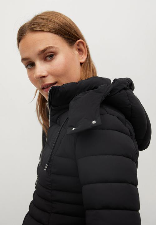 MANGO - Anorak poni - black