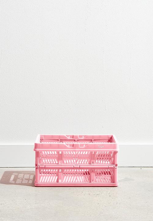 Typo - Small foldable storage-plastic pink