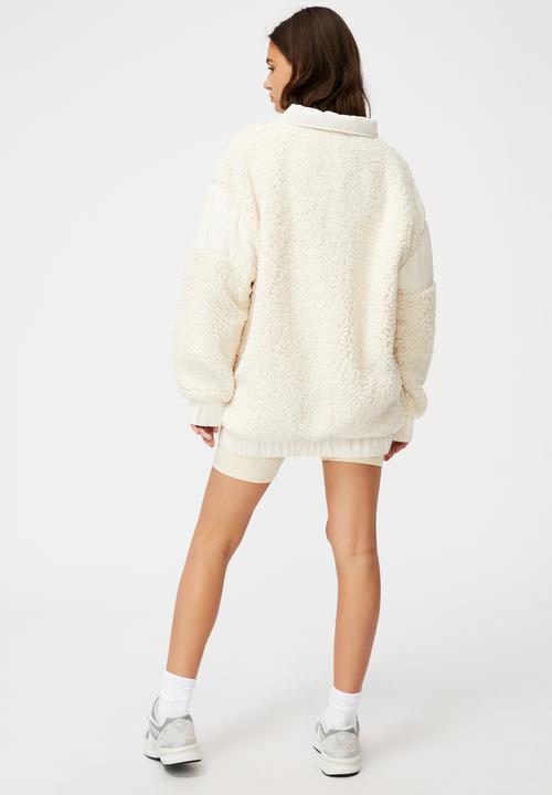 Factorie - Oversized teddy jacket - ecru