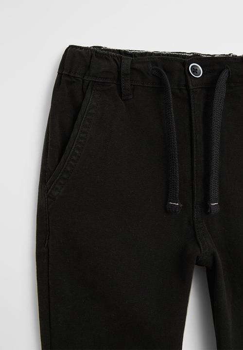 MANGO - Cord trousers - black