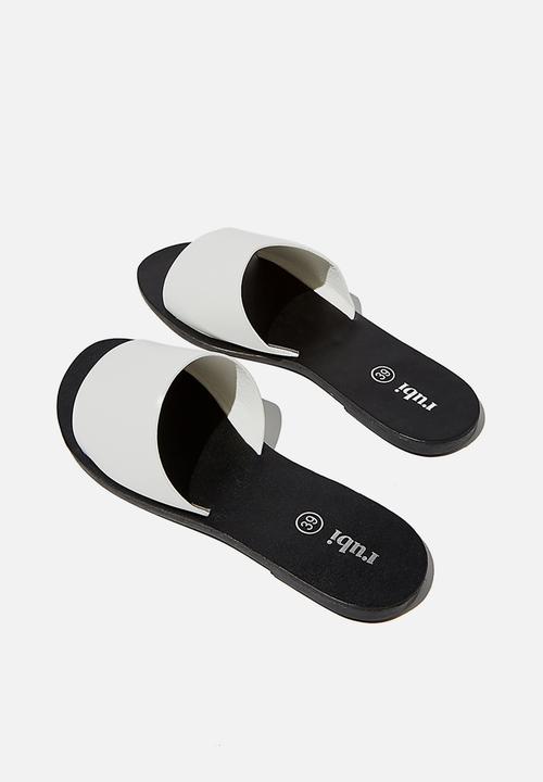 Cotton On - Carrie minimal slide - white & black