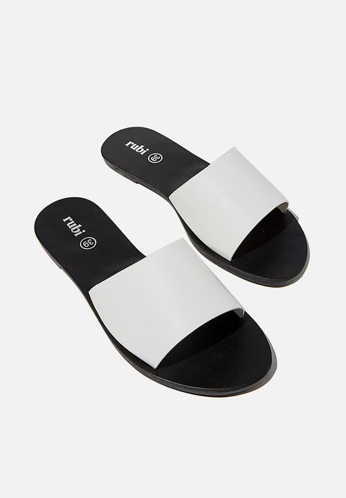 Cotton On - Carrie minimal slide - white & black