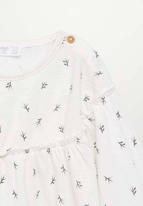 MANGO - Irina long sleeve tee - white