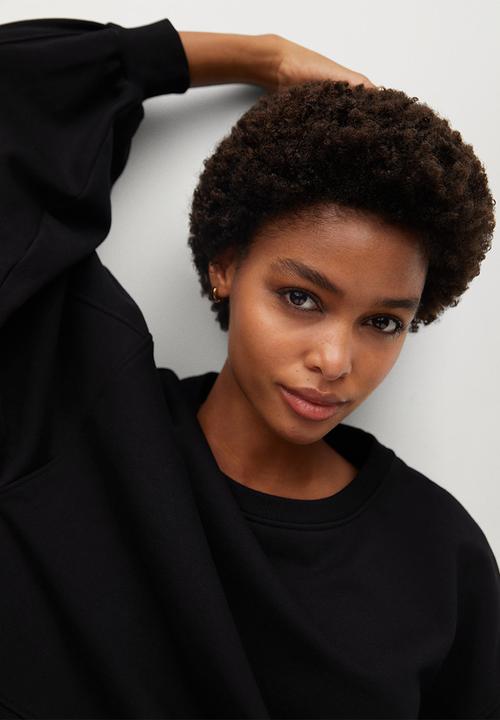 MANGO - Sweatshirt sarguita - black