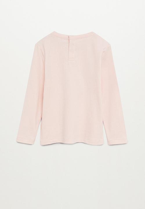 MANGO - Liebre long sleeve tee - pink