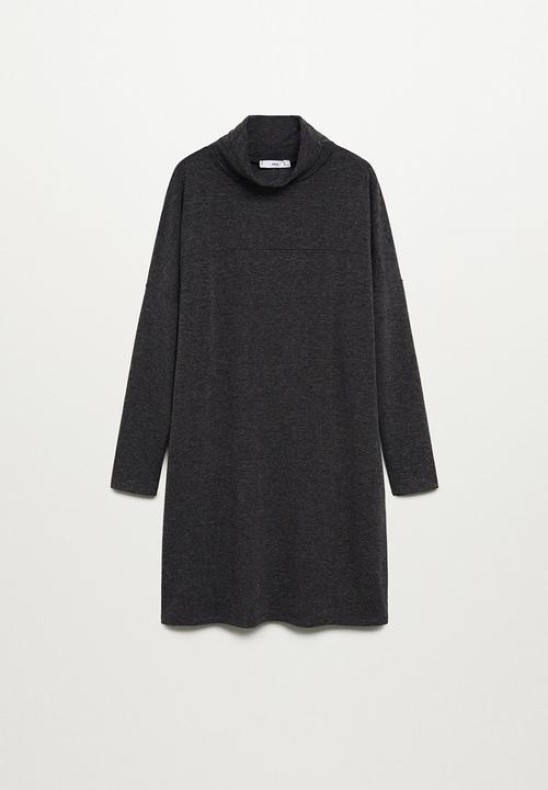 MANGO - Dress bila - dark grey