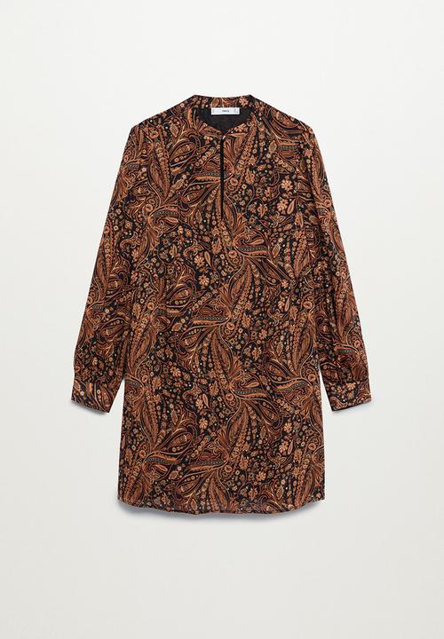 MANGO - Dress oslo - brown