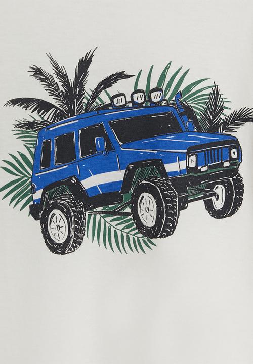 MANGO - Drive short sleeve tee - white