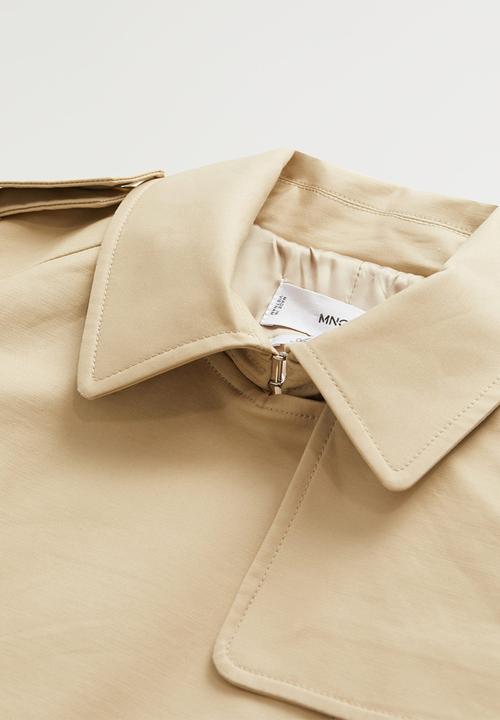 MANGO - Trench coat polana - beige