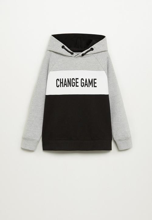 MANGO - Oregon sweatshirt - black & grey