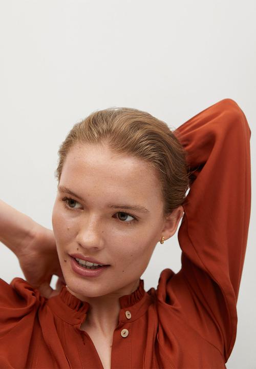 MANGO - Dress sofia - rust