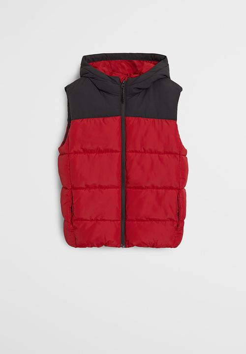 MANGO - Sleeveless puffer jacket - red
