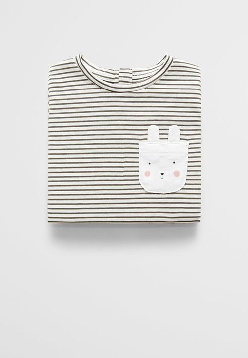 MANGO - Cami long sleeve tee - charcoal