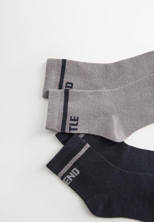 MANGO - Legend 2 pack socks - grey