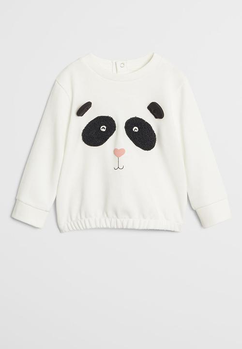 MANGO - Face sweatshirt - white