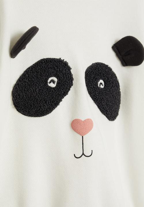 MANGO - Face sweatshirt - white