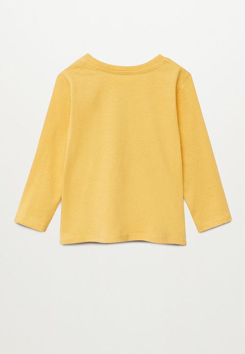 MANGO - Carlos short sleeve tee - yellow