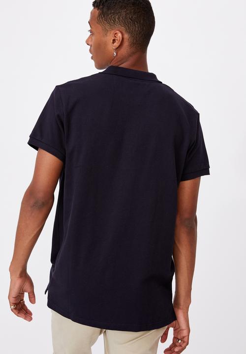 Cotton On - Essential short sleeve polo - navy