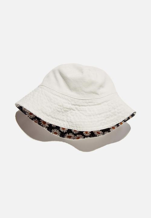 Rubi - Elly reversible wide brim bucket hat - black 